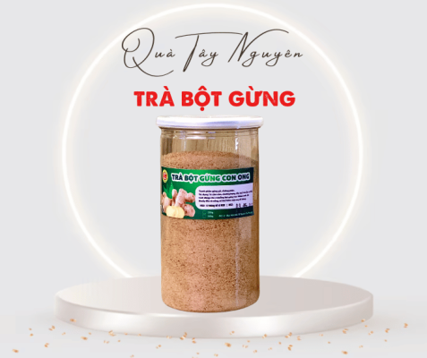 trà bột gừng con ong