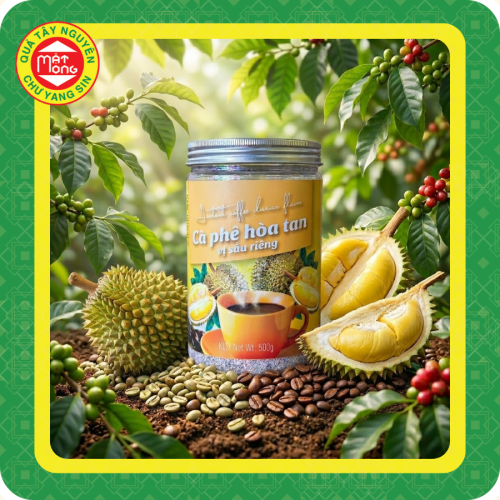 Cà phê sầu riêng hòa tan hộp lớn 500g