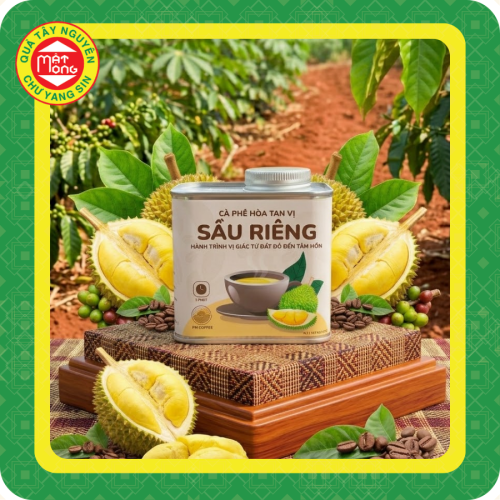 Cà phê hòa tan sầu riêng thiếc 200g