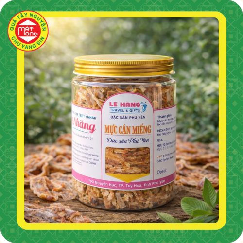 Mực cán miếng Lê Hằng hũ 350g