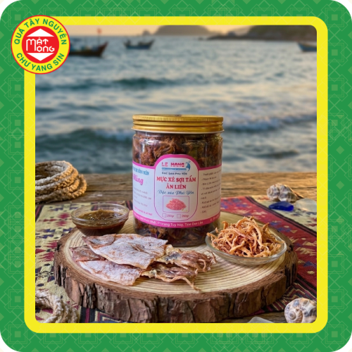 Mực xé tẩm Lê Hằng hũ 250g