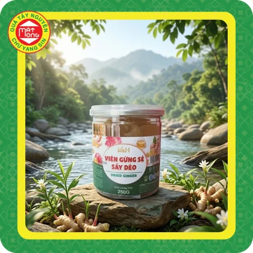Viên Mứt Gừng Sẻ Dẻo 250g