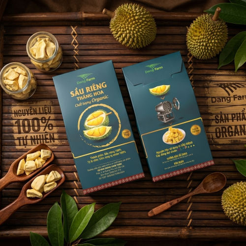 Sầu riêng sấy thăng hoa 70g Dang Farm ( sầu riêng hữu cơ )